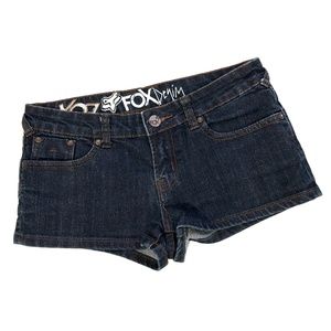 Fox Dark Blue Denim Jean Shorts